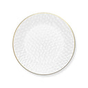 Clear & Gold Rim Hammered Plates