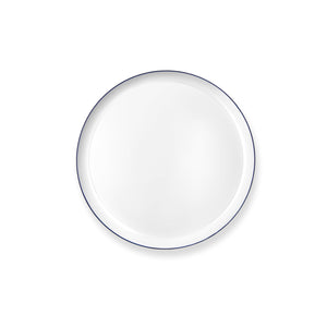 White and Blue Contour 6.25" Salad Plates