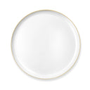 White and Gold Contour Plates