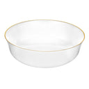 White and Gold Contour Plates