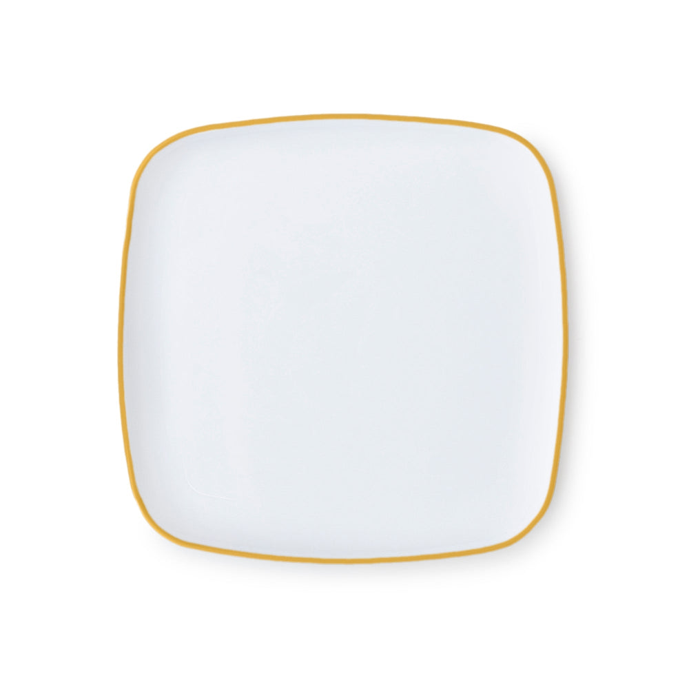 White with Gold Rim 12" Tray