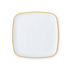 White with Gold Rim 12" Tray