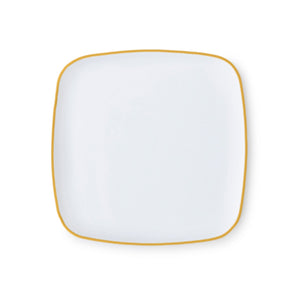 White with Gold Rim 12" Tray