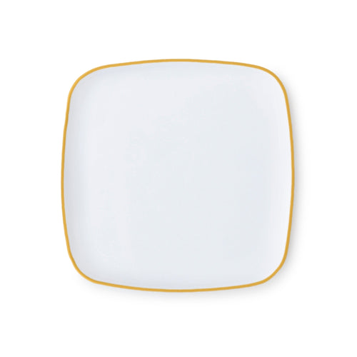 White with Gold Rim 12" Tray