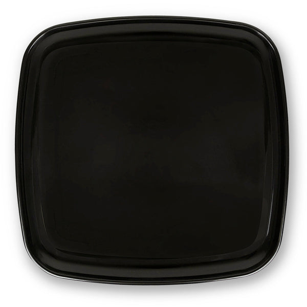 Black Square Tray with Lid