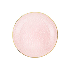 Rose Hammered Plates