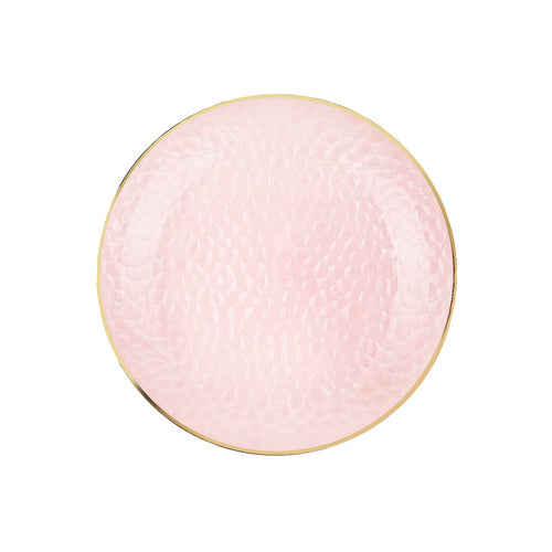 Rose Hammered Plates