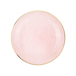 Rose Hammered Plates