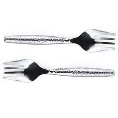 Silver Serving Utensils with Ball Handle