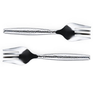 Silver Serving Utensils with Ball Handle
