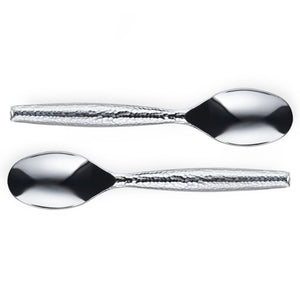 Silver Serving Utensils with Ball Handle