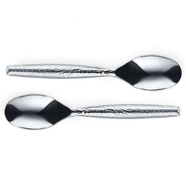 Silver Serving Utensils with Ball Handle