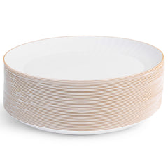 Decorative White & Gold Plates
