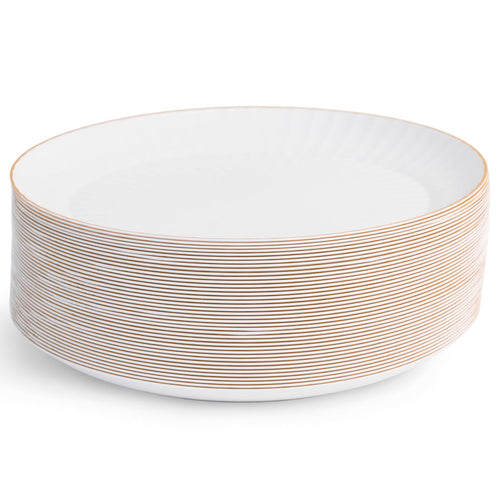 Decorative White & Gold Plates