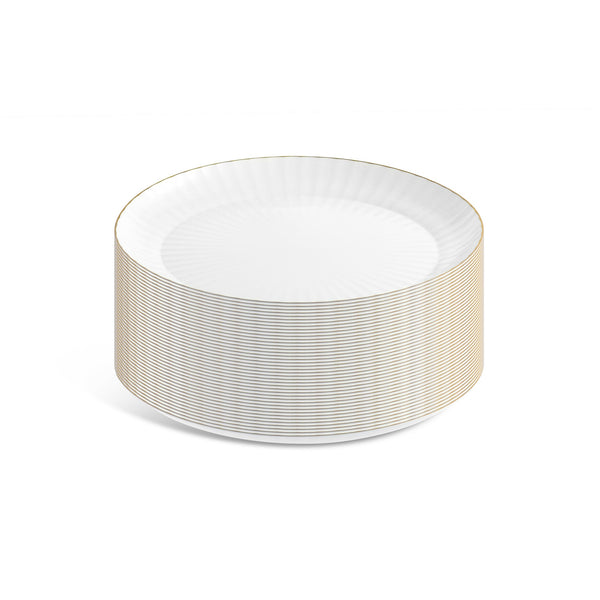 Decorative White & Gold Plates