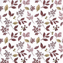 Frosty Leaves Burgundy Napkins