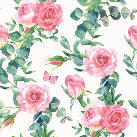 Zarcillos de Rosa Pink Napkins