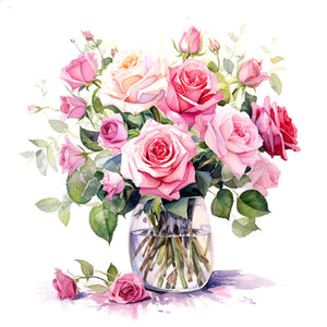 Mazzetto di Rose Rosa Napkins