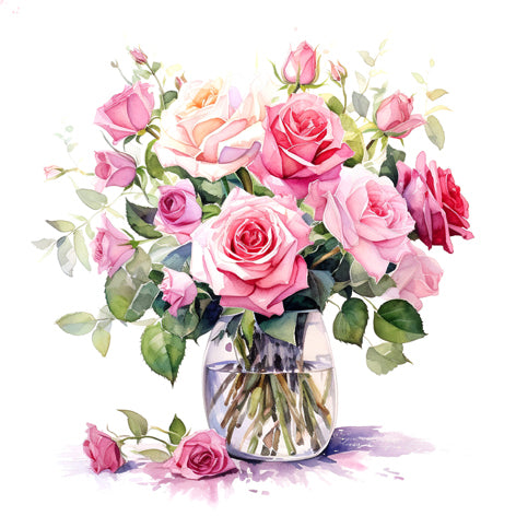 Mazzetto di Rose Rosa Napkins