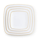 Gilded Pearl Square Plates