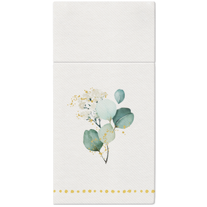 Airlaid Pocket Napkins Golden Eucalyptus