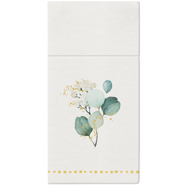 Airlaid Pocket Napkins Golden Eucalyptus