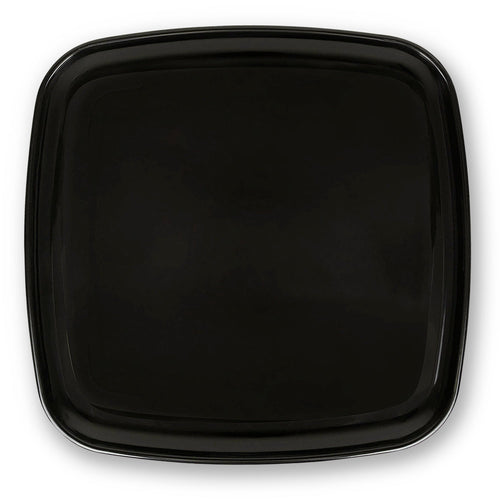 Black Square Tray with Lid