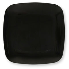 Black Beveled Square Plates