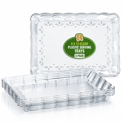 Classic 9 x 13 Clear Plastic Serving Tray