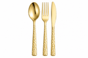 Pebbled Hammered Cutlery Set