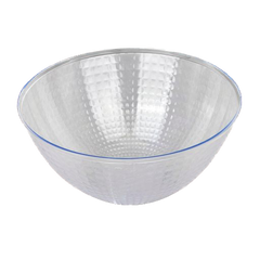 Clear Hammered Salad Bowls