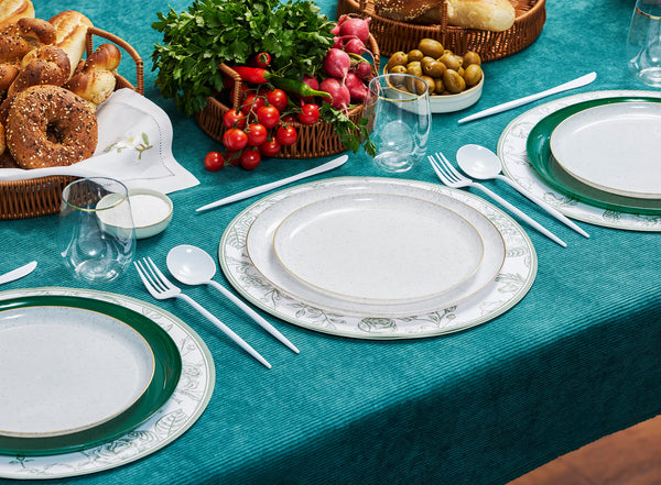 Contour Green and Granite Plates