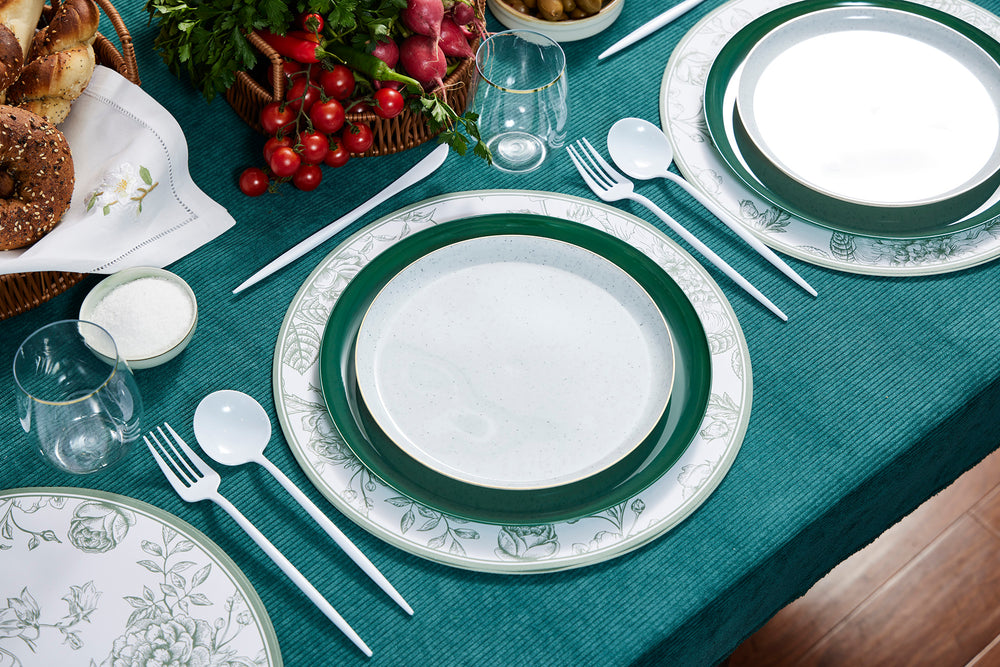 Contour Green and Granite Plates