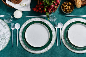 Contour Green and Granite Plates