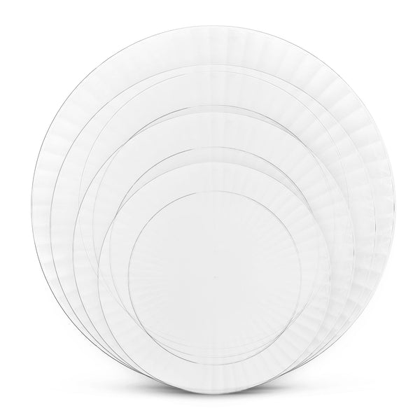 Decorative Acrylic Round Dessert Plates