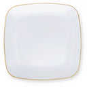 Gilded Pearl Square Plates