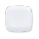 Gilded Pearl Square Plates