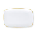 Gilded Pearl Oblong Plates