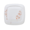 Rose Gold & White Orchid Plates
