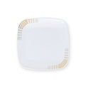 Dashed White & Gold Plates