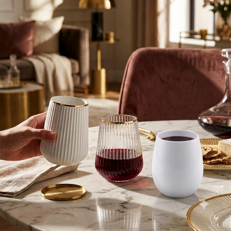 Stemless Wine Tumblers