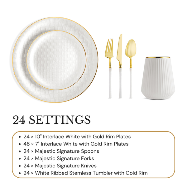 Interlace Party Tableware Set