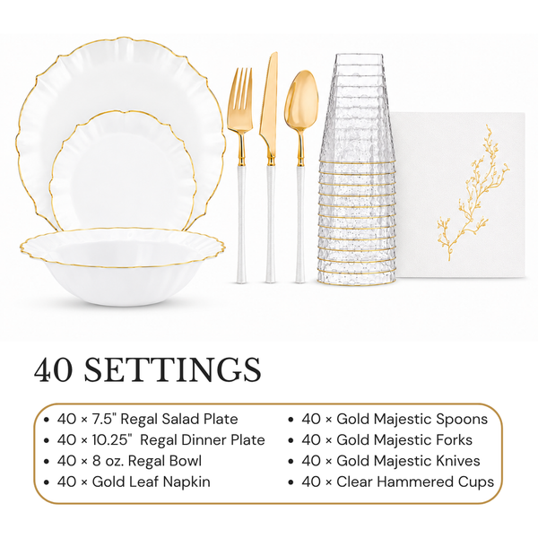 Regal Party Tableware Set