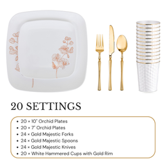 Rose Orchid Party Set